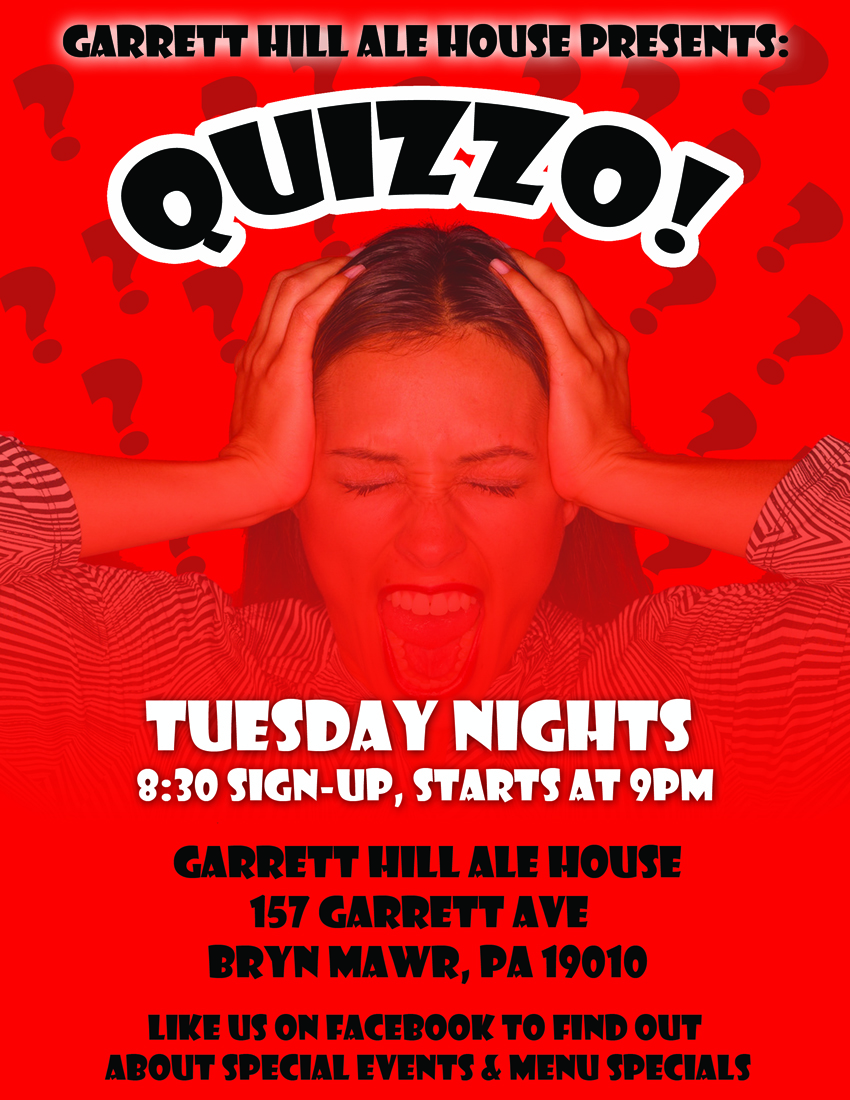 Quizzo Poster for Garrett Hill