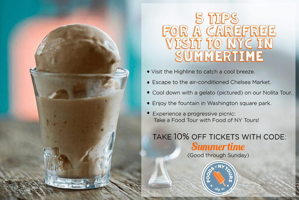 Foods of NY Tours- June postcard #7- orange creamsicle revised